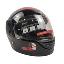Мотошолом BLD-825, L(59-60), чорно-червоний, глянцевий