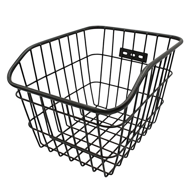 Кошик металевий на багажник чорний
