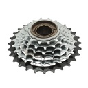 Зірка задня різьбова 6-рик LIAN SHENG index (14-28T), чорно-нікельна