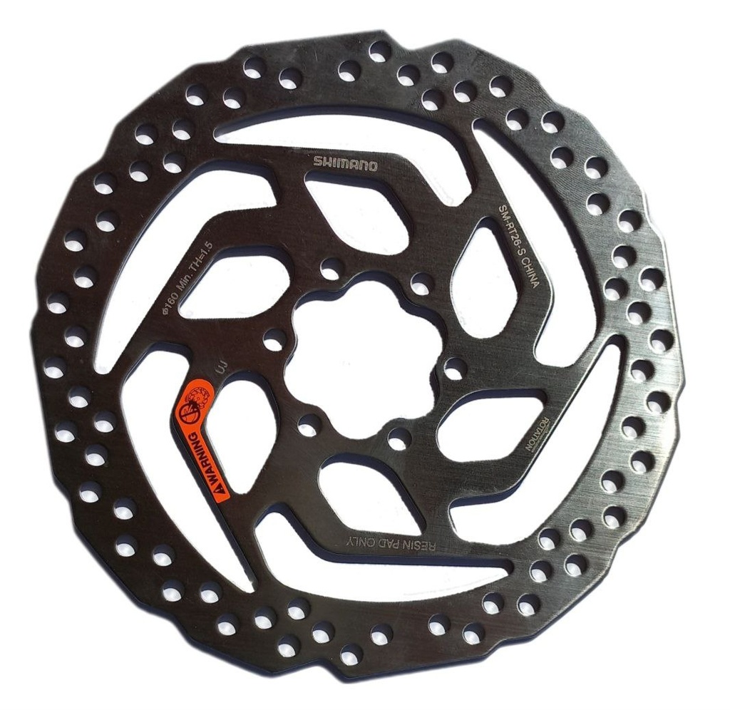 Гальмівний диск (ротор) Ø160мм SHIMANO SM-RT26 + болти