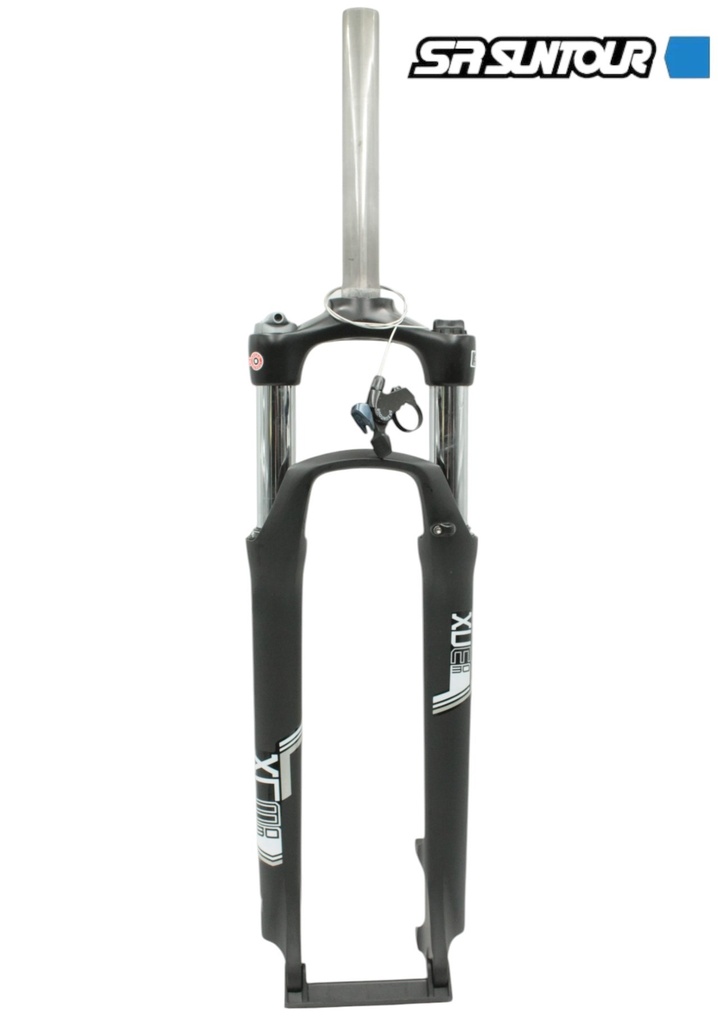 Вилка 29 аморт. безрізьб. SR SUNTOUR (XCM30) Ø28.6mm (1-1/8) disk AL. локаут шток L-215mm +монет.lockout, чорна 