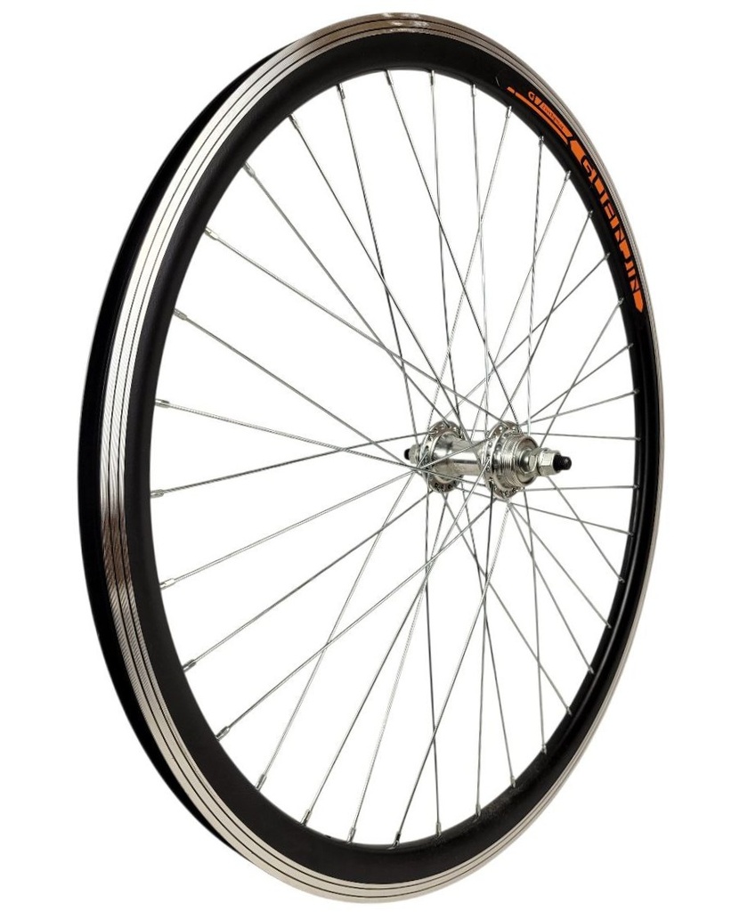 Колесо 26 перед, обід О GUANJIN 2-ний , втулка AL на віночках, диск різьба 