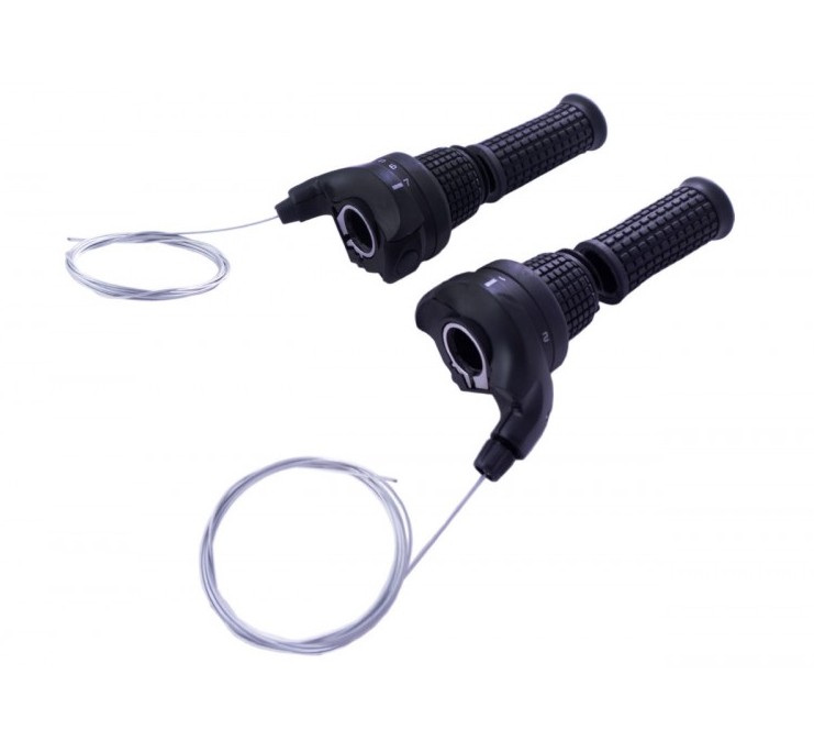 Грипшифт типу shimano (К-36) 3+7 швидкостей, чорний