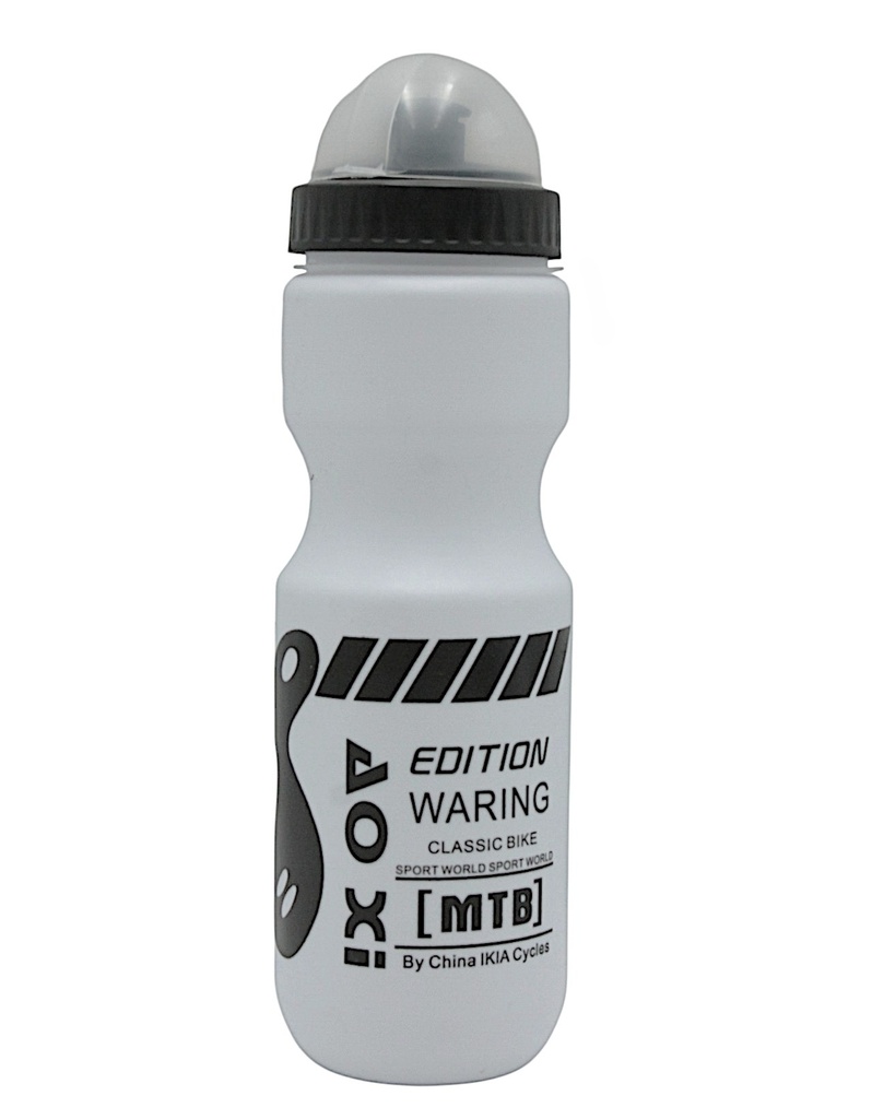Фляга 700ml пластмасова (AFT-114) біло-чорна