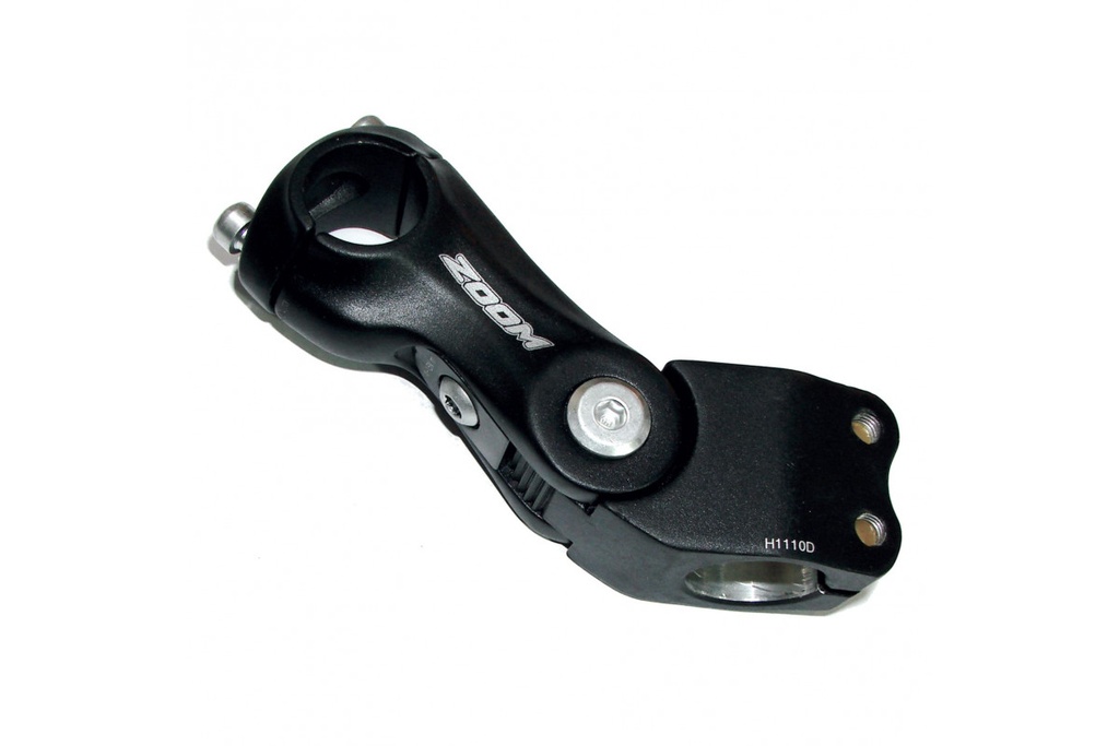 Винос руля на безрізьбову вилку ZOOM 1111C регульован. L-100mm, Ø28.6-Ø25.4