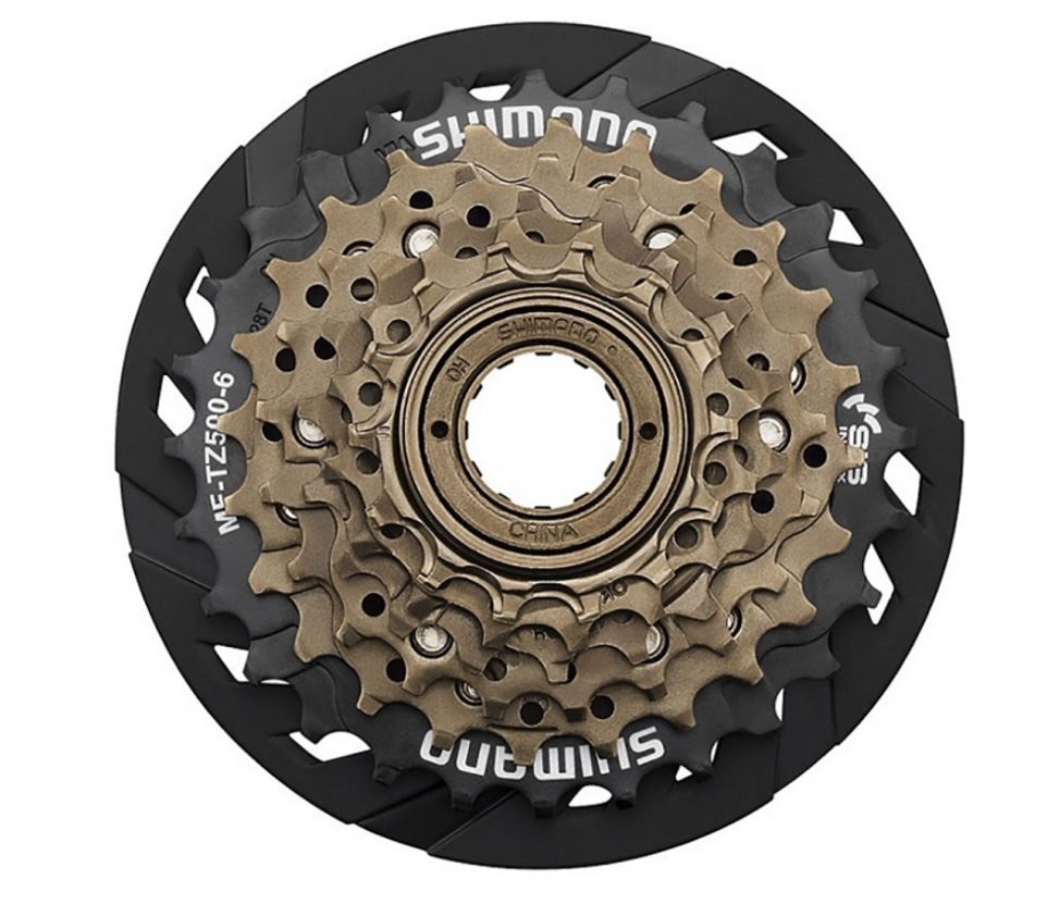 Зірка задня різьбова 6-рик SHIMANO з захистом