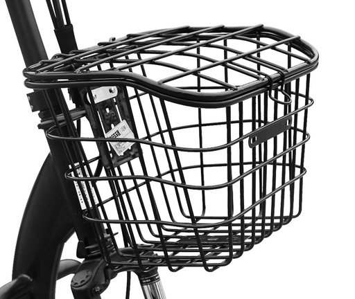 [072-38] Кошик "28" металевий з кришкою, чорний