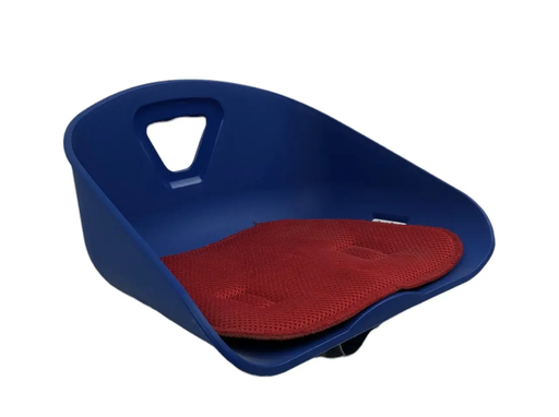 [074-73] Крісло дитяче, на пряму раму пластик, плоске, синє