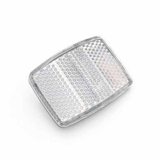 [121-36] Катафот білий пластмасовий малий (кріплення болт)