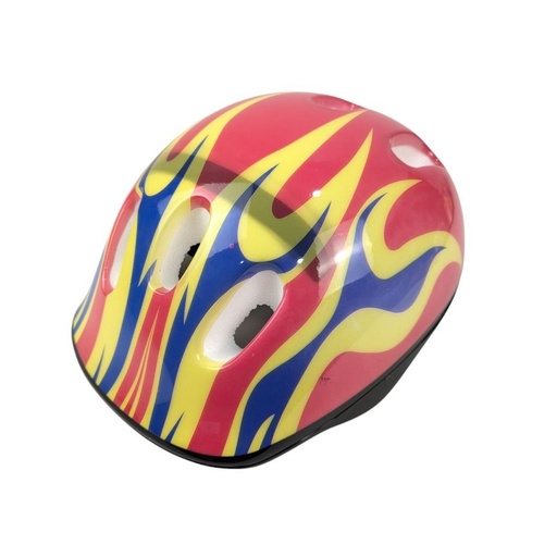 [135-12] Велошолом дитячий "Полум'я" червоний