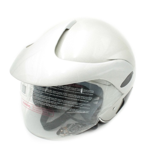 [136-67] Мотошолом  №208 XS сірий, з дашком, без захисту бороди