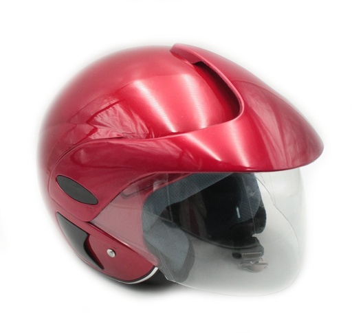 [136-69] Мотошолом  №208 XS червоний, з дашком, без захисту бороди