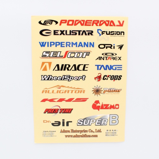 [132-06] Наклейки прозорі (жовтий фон)