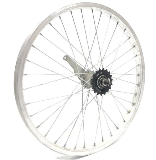 [007-034] Колесо 24 зад, обід нікель, спиця 2мм, вт. Falcon + к-т