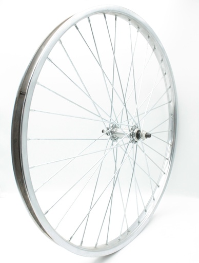 [007-018] Колесо 24 перед, обід нікель, спиця 3мм, Вт. на віночках