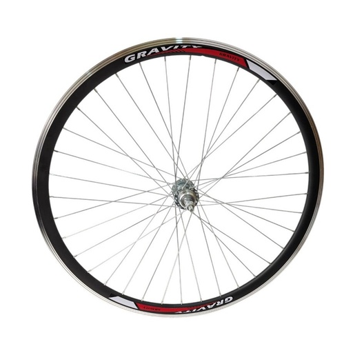 [013-004] Колесо 27,5 зад, обід (Ч) Gravity 2-ний чорний, втулка М на віночках