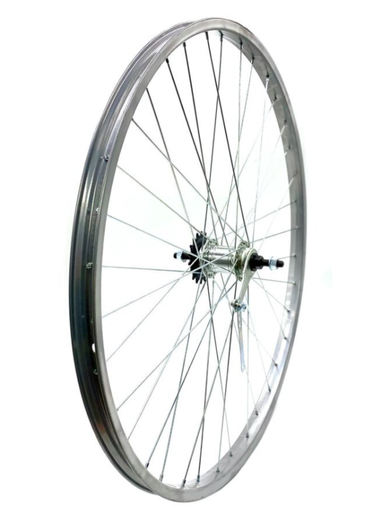 [015-24] Колесо 28 зад, обід Харків сірий, спиця 2мм, вт. Falcon + к-т