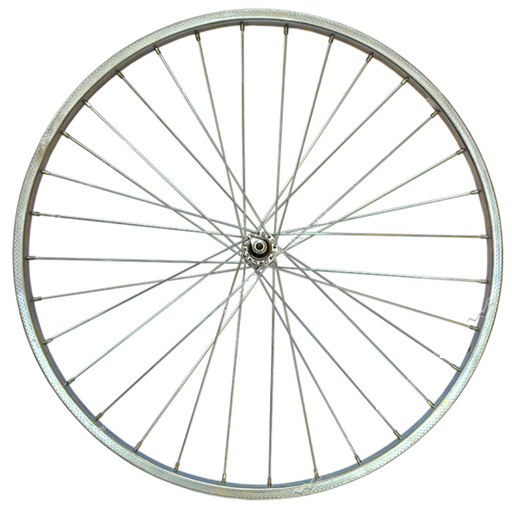 [015-06] Колесо 28 перед, обід Харків сірий, спиця 3мм, втулка М на віночках