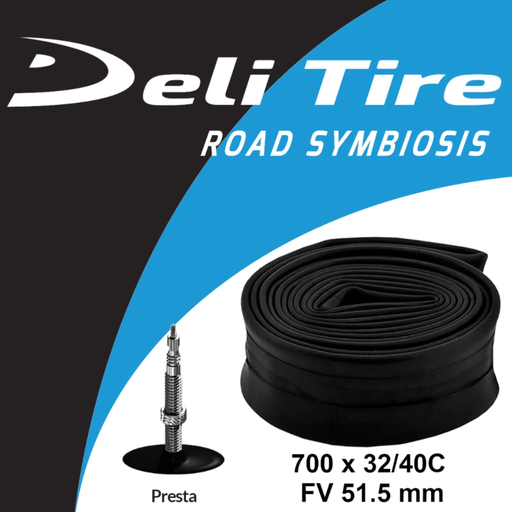 [157-54] Камера турист 28  (700x32/35/40С) DELI TIRE  Presta FV 51.5mm