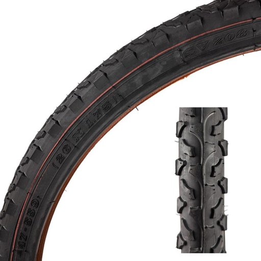 [153-26] Покришка 26-1.75 SRC В'єтнам (208) шипована косичка