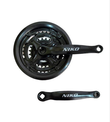 [040-30] Комплект шатунів мтв NICO (42/34/24Т) L-170mm малий чорний