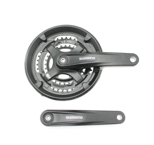 [040-68] Комплект шатунів мтв SHIMANO (48/38/28Т) великий чорний  L-170mm