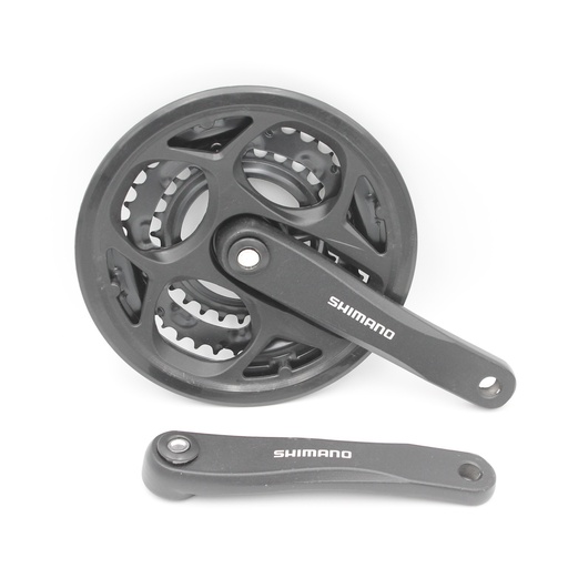 [040-62] Комплект шатунів мтв ТИПУ shimano (48/38/28Т) великий чорний L-170mm