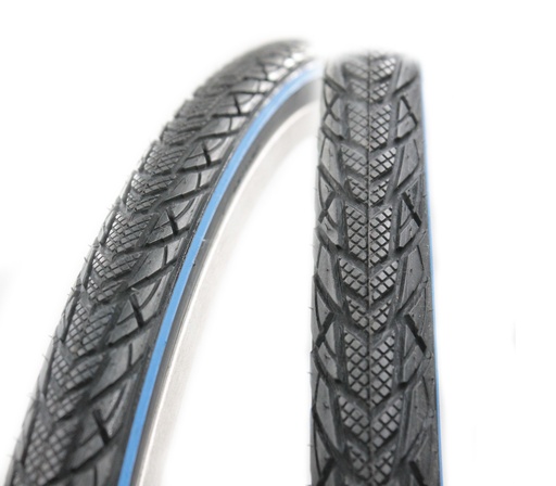 [159-40] Покришка турист 37-622 (700х35С) (28 1 3/8x1 5/8)  DELI TIRE (262) дорожня, синя смуга