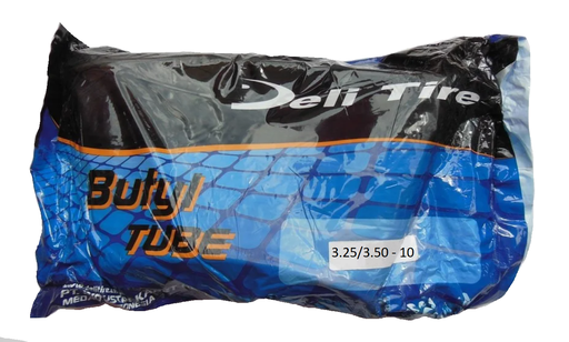 [177-26] Камера "10"  3.25/3.50-10  DELI TIRE  (JS-87) зігнутий ніпель