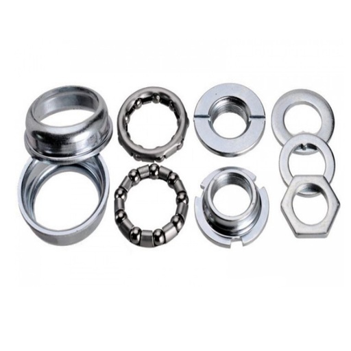 [018-90] Чашки каретки  BMX в зборі, ВЕЛИКІ на віночках 9 шаріків (Ø51,5мм) нікель