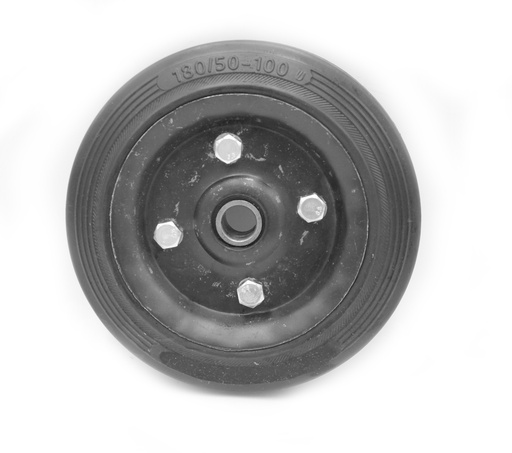[192-44] Колесо для візка 180mm (180/50-100) під вісь Ø17mm, широке, на 1 підшипник