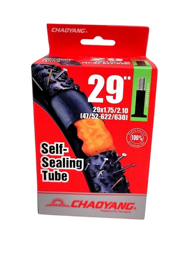 [140-69] Камера 29x1.75 CHAOYANG самоклеюча (з антипрокольним гелем) AV 48mm 