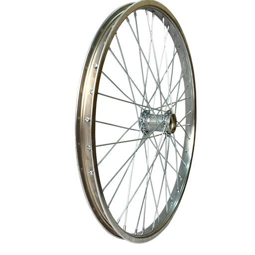 [007-012] Колесо 24 зад, обід нікель, спиця 3мм, стакан