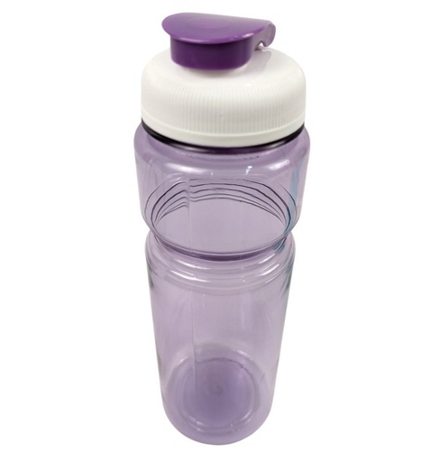 [127-58] Фляга пластик 650 ml, прозора фіолетова