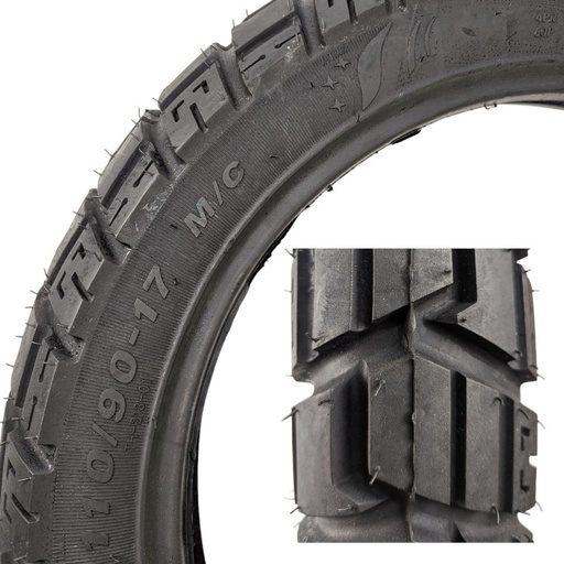 [184-48] Мотошина "17"  110/90-17  ТН-213/921/SY-126 шипована, камерна TT