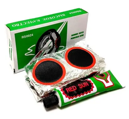 [123-12] Латки + клей RS 0024 круглі 