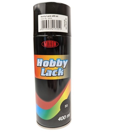 [196-03] Фарба аерозольна Mixon "Hobby Lack" чорна матова - 50/20