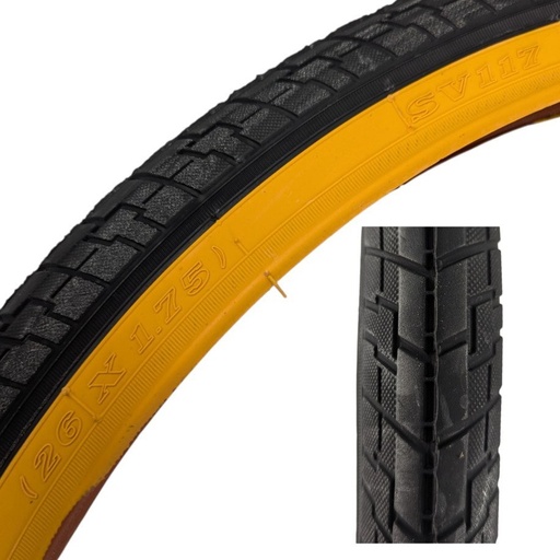 [153-25] Покришка 26-1.75 SRC В'єтнам (117) дорожня, ОРАНЖЕВИЙ БІК