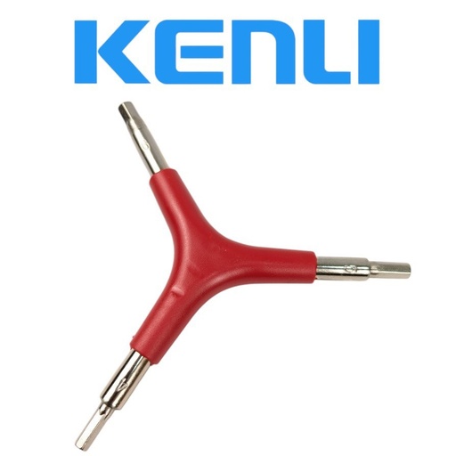 [122-59] Ключ мерседес 6-гранник трьохсторонній KL-9736 (4-5-6)