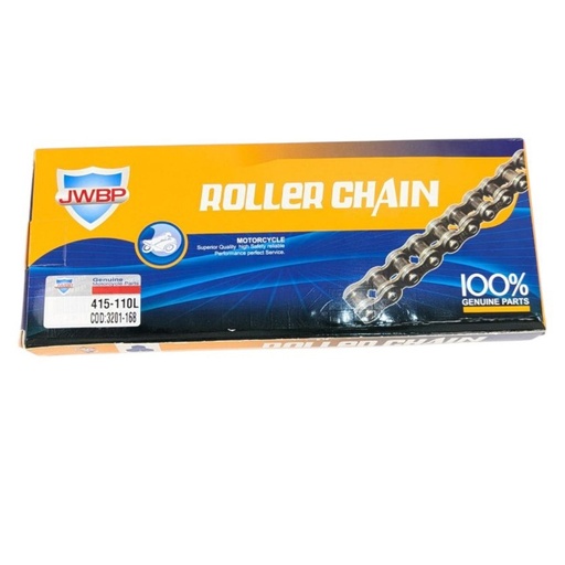 [025-110] Ланцюг мотовелосипеда JWBP крок 415 , 110 ланок