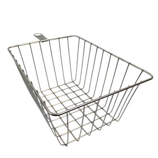 [072-21] Кошик металевий Харків передній з підпорою (40х27х19см) широкий сірий