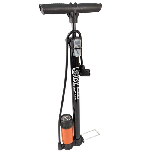 [117-35] Насос авто BEE pump з манометром, металевий чорний