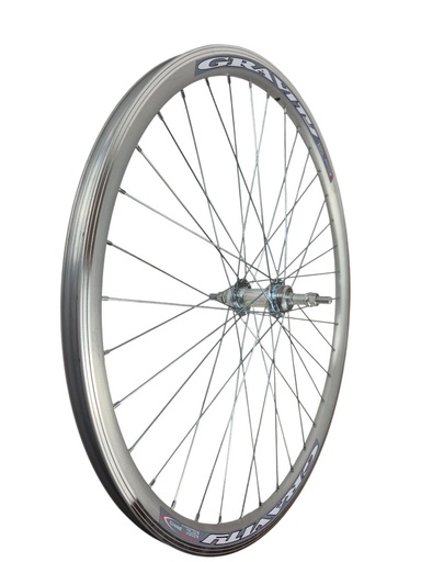 [013-104] Колесо 27,5 зад, обід 2-ний СІРИЙ, втулка М на віночках