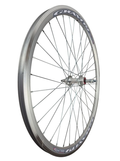 [013-112] Колесо 27,5 зад, обід 2-ний СІРИЙ, втулка AL на промах, диск різьба