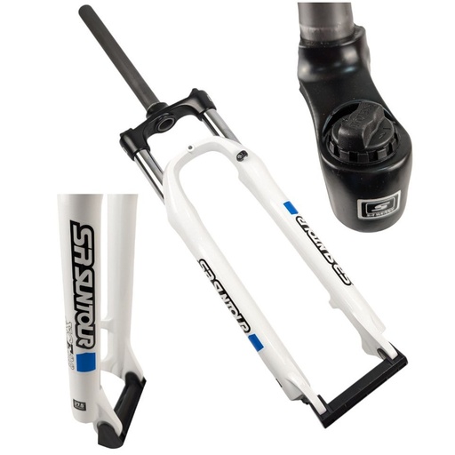 [067-75] Вилка 27.5 аморт. безрізьб. SR SUNTOUR (XCE 28) Ø28.6mm disk AL шток L-255mm біла