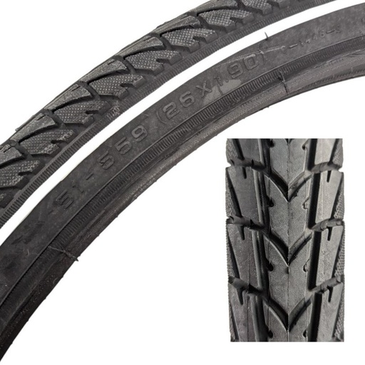 [153-62] Покришка 26-1.90 CST (1446) стріла біла лінія