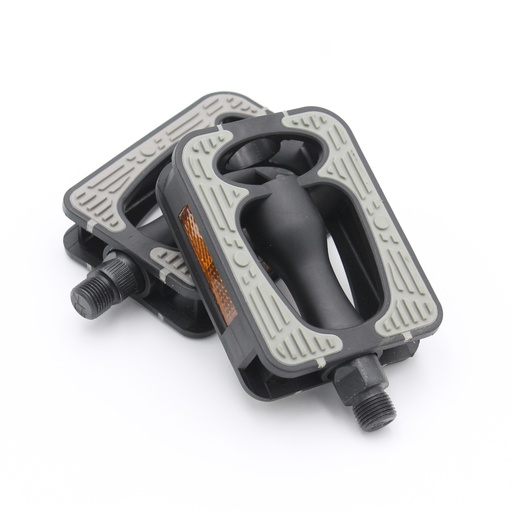 [026-38] Педалі №340 пластик чорно-сіра