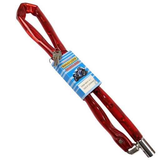 [044-24] Замок на ключ F-8-1 Ø6-1000мм  "ланцюг" червоний