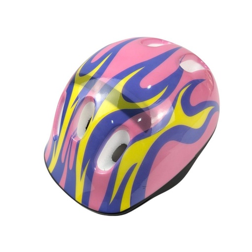 [135-11] Велошолом дитячий "Полум'я" рожевий