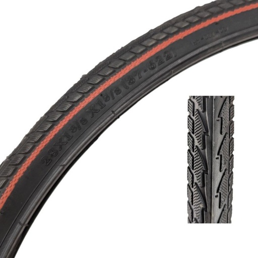 [159-02] Покришка турист 37-622 (28x1 5/8*1 3/8) Perfect PF "зубчик"